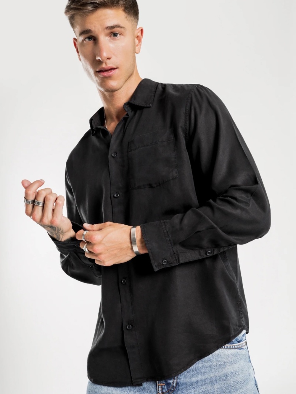 Nudie Jeans Chuck Smooth Twill Long Sleeve Shirt